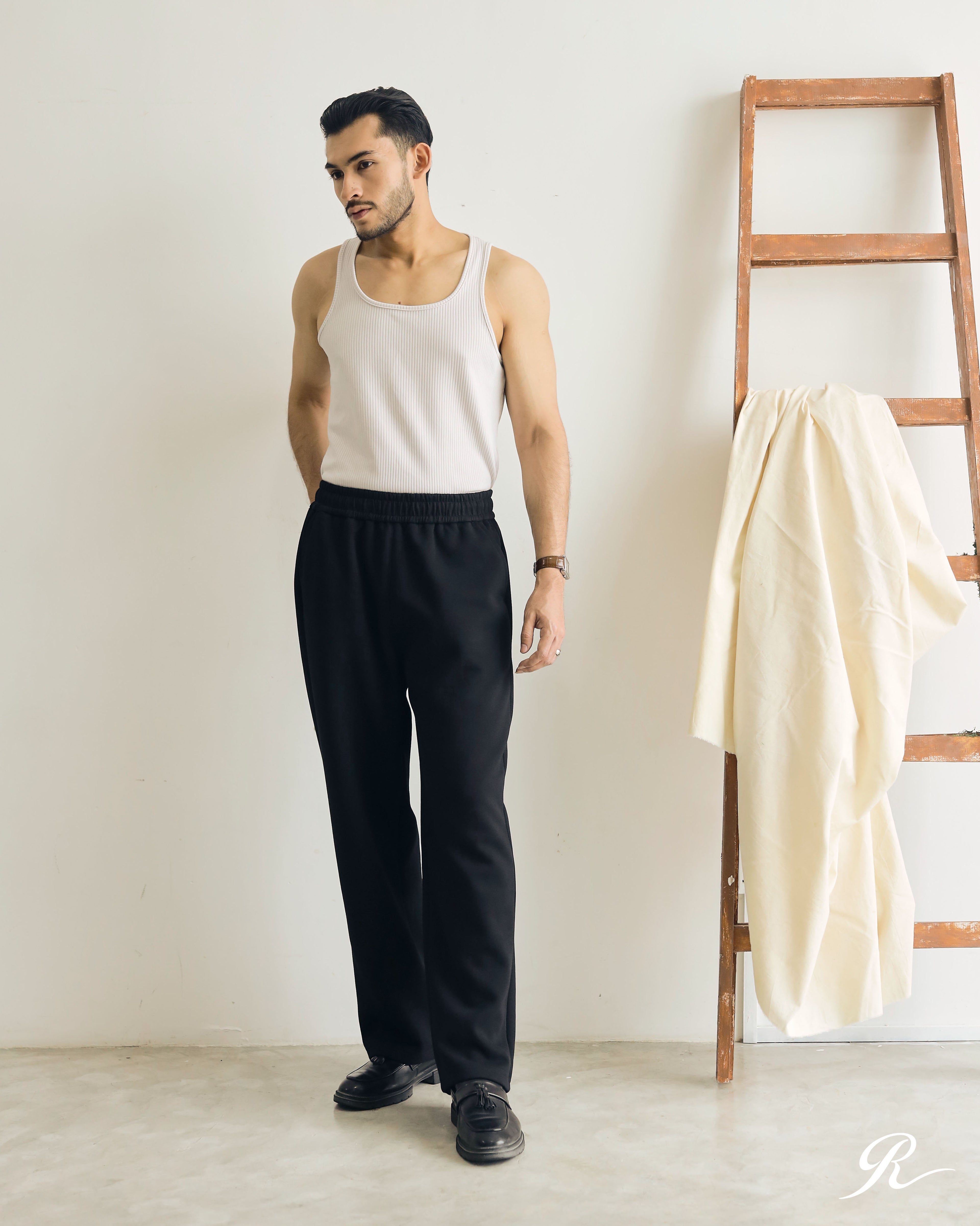 RUH : GROUNDWORK SWEATPANTS - BLACK