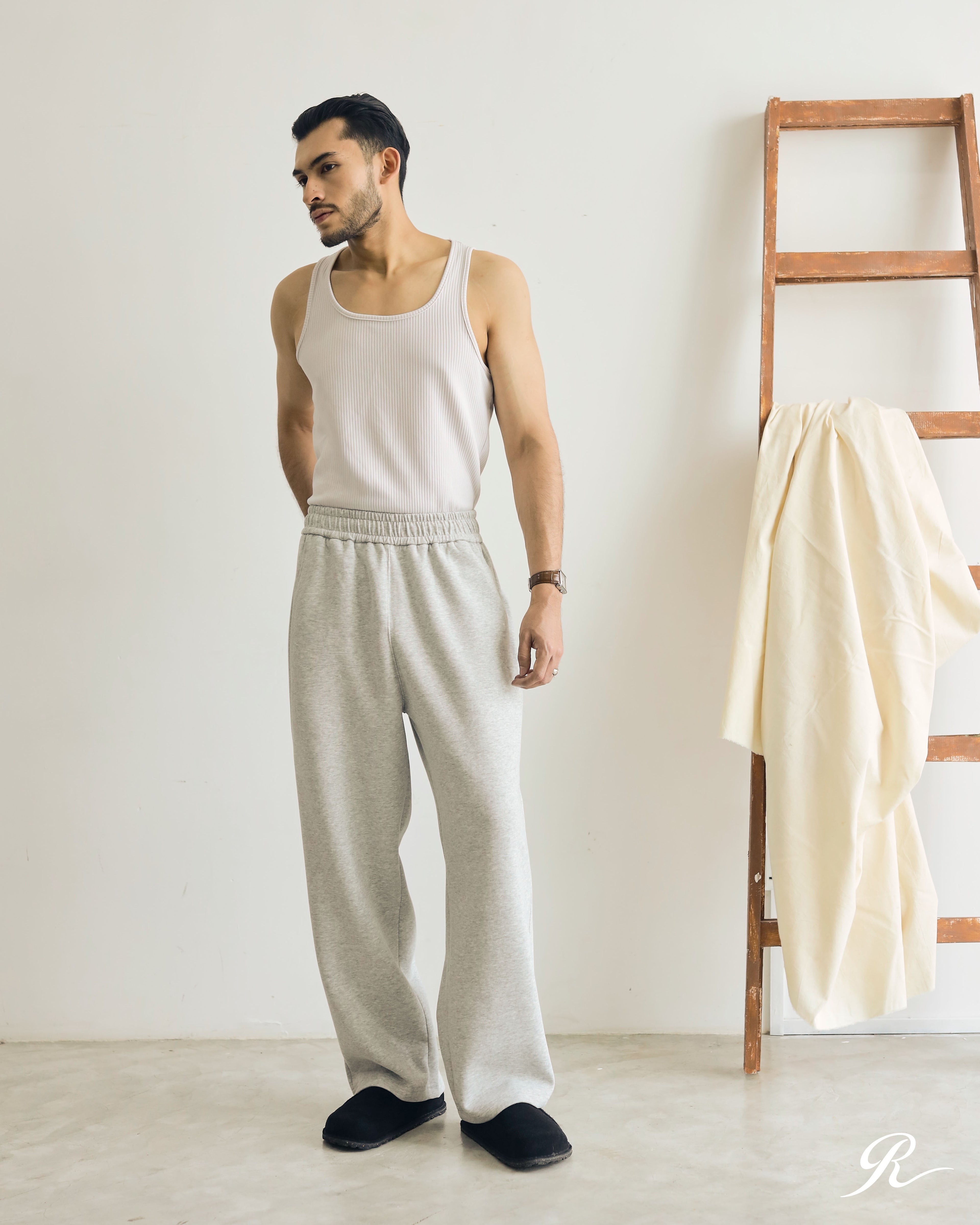 RUH : GROUNDWORK SWEATPANTS - GREY