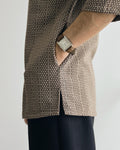 TEDUH SIRI : THREE QUARTER SLEEVE TOP - BROWN