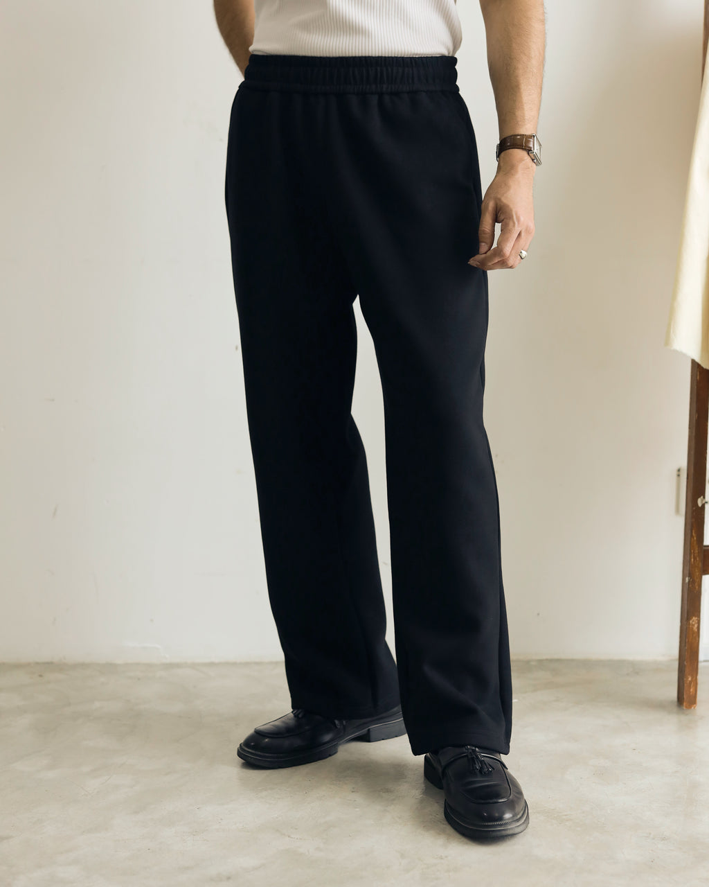 RUH : GROUNDWORK SWEATPANTS - BLACK