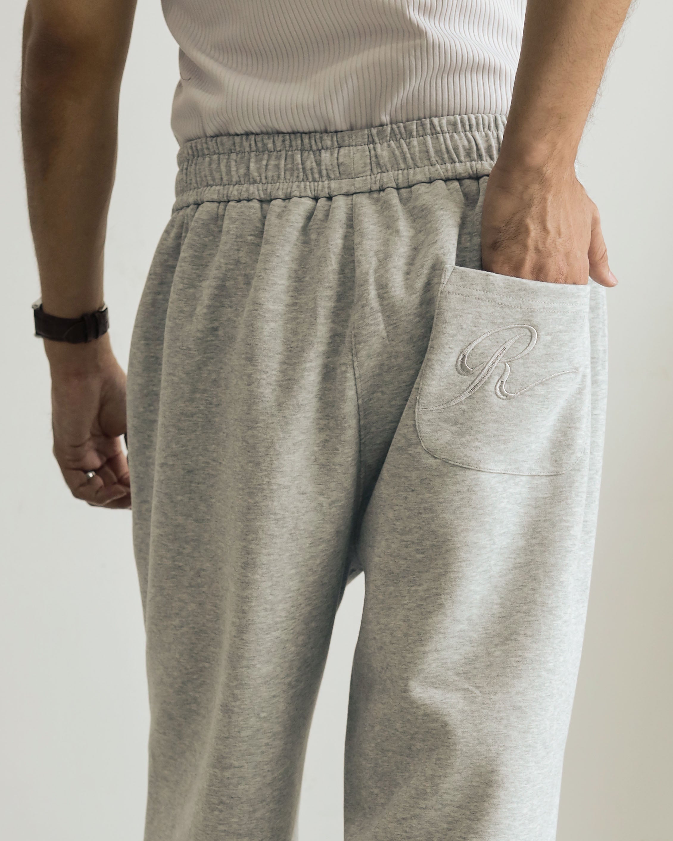 RUH : GROUNDWORK SWEATPANTS - GREY